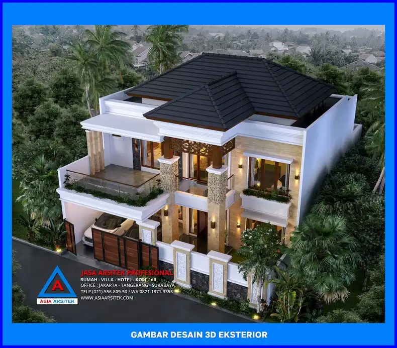 tampak atas rumah oleh Arsitek Terpercaya di Depok, jasa arsitek rumah depok, jasa desain rumah depok, jasa gambar rumah depok