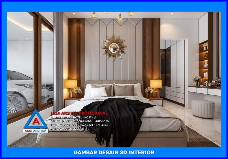 kamar tidur oleh Arsitek Terpercaya di Depok, jasa arsitek rumah depok, jasa desain rumah depok, jasa gambar rumah depok