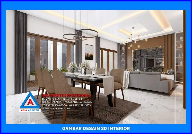 ruang makan oleh Arsitek Terpercaya di Depok, jasa arsitek rumah depok, jasa desain rumah depok, jasa gambar rumah depok
