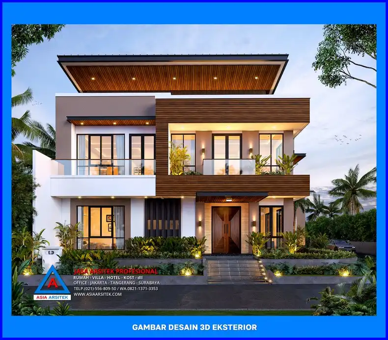 tampak depan Desain Rumah Minimalis Modern Depok, desain rumah minimalis, desain rumah minimalis 2 lantai, desain rumah minimalis modern