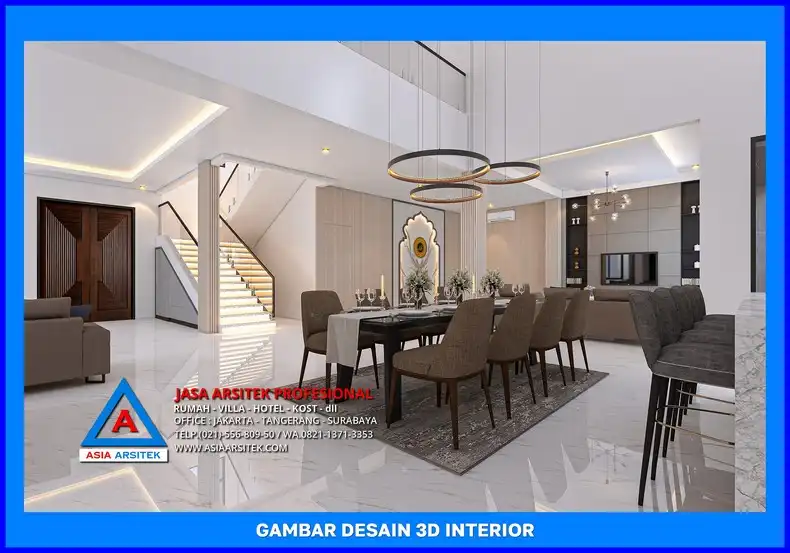 ruang makan Desain Rumah Minimalis Modern Depok, desain rumah minimalis, desain rumah minimalis 2 lantai, desain rumah minimalis modern