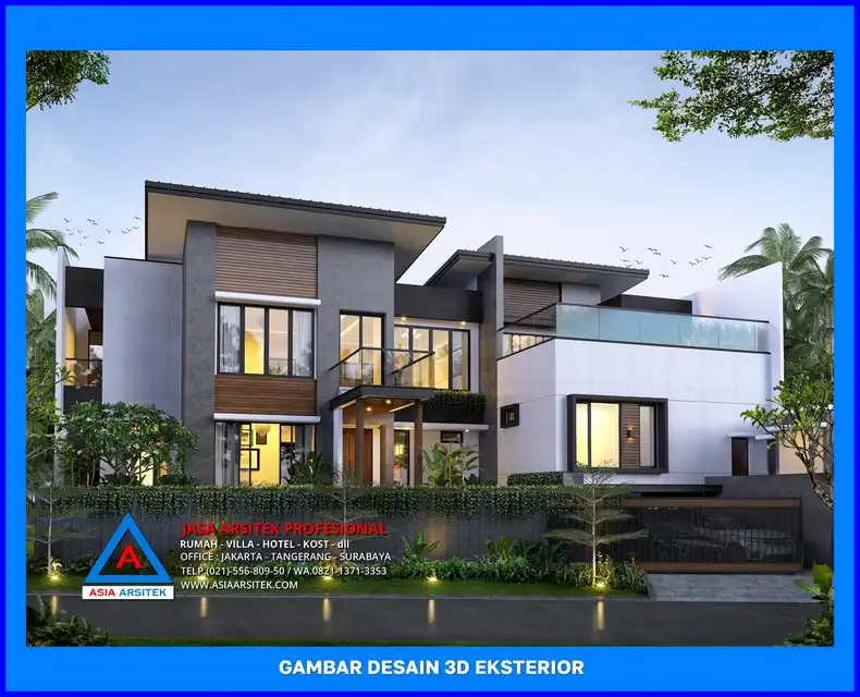 fasad rumah oleh Desain Rumah Modern di Depok, jasa arsitek rumah depok, jasa desain rumah depok, jasa gambar rumah depok