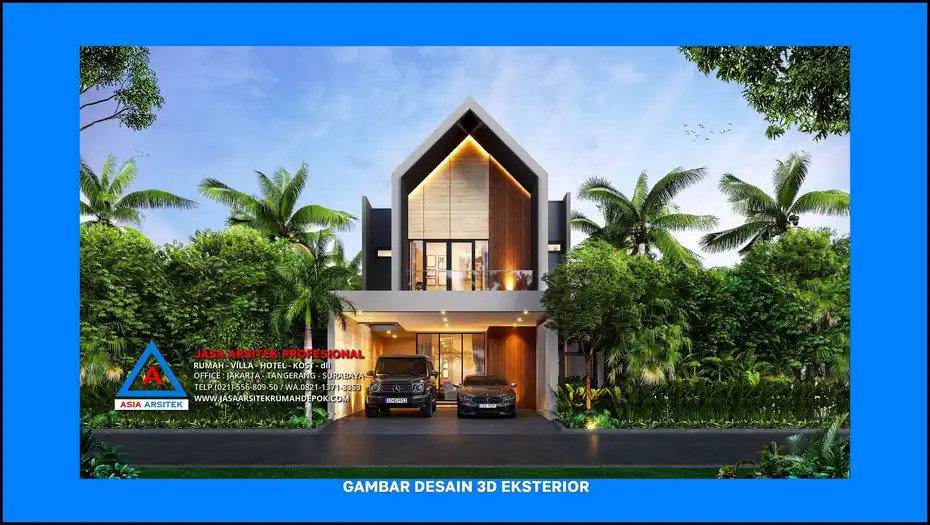 landscape Desain Rumah Scandinavian 2 Lantai Terbaru 2025