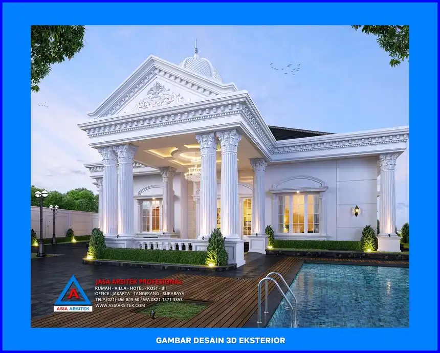 mahkota klasik oleh Jasa Arsitek Depok, jasa desain rumah depok, jasa gambar rumah depok