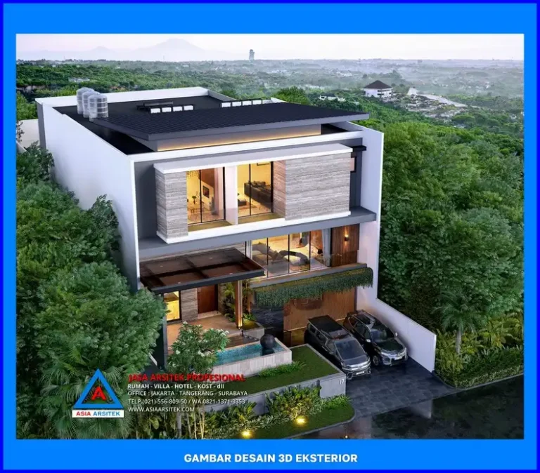 tampak atas rumah oleh Jasa Arsitek Rumah Modern di Depok, jasa arsitek rumah depok, jasa desain rumah depok, jasa gambar rumah depok