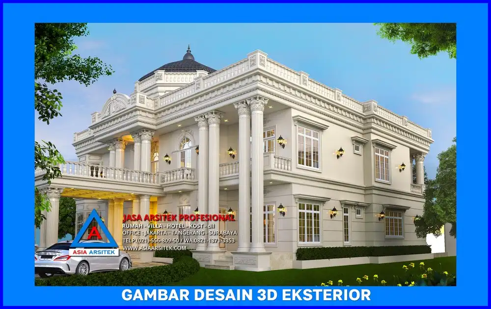 tampak samping kanan oleh Jasa Arsitek Rumah di Depok