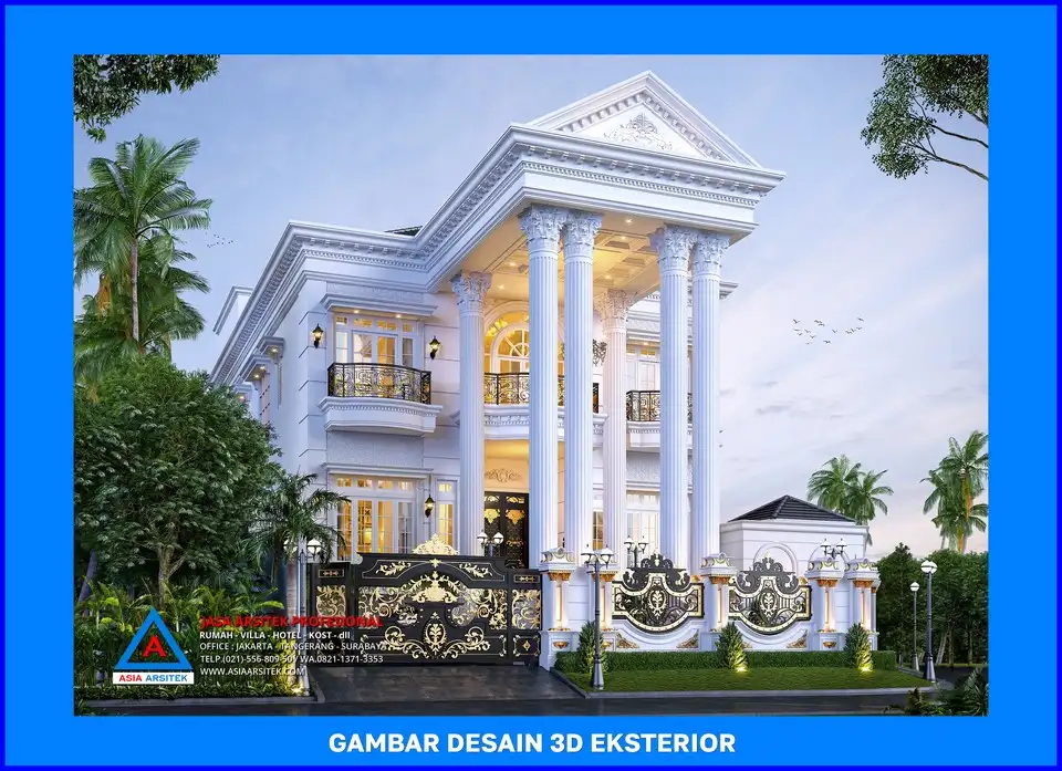 tampak depan kiri rumah oleh Jasa Arsitek Rumah di Rangkapan Jaya Depok