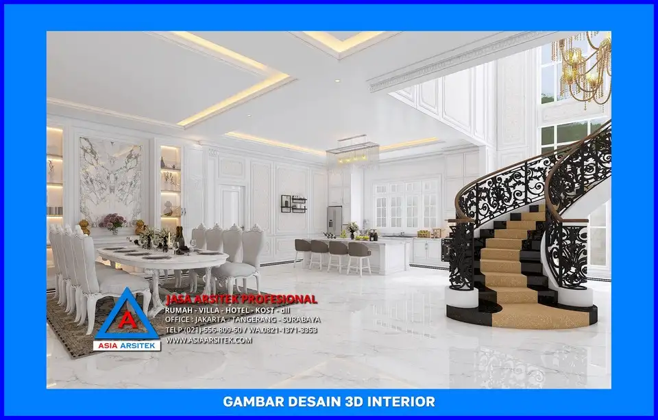 area tangga oleh Jasa Arsitek Rumah di Sawangan Depok