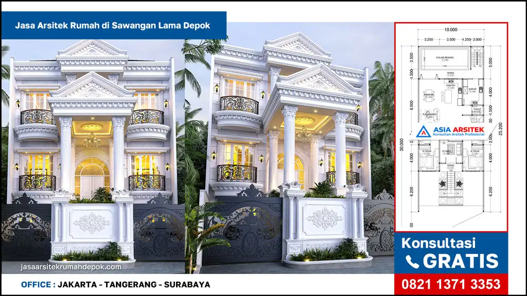 gambar unggulan oleh Jasa Arsitek Rumah di Sawangan Lama Depok profesional