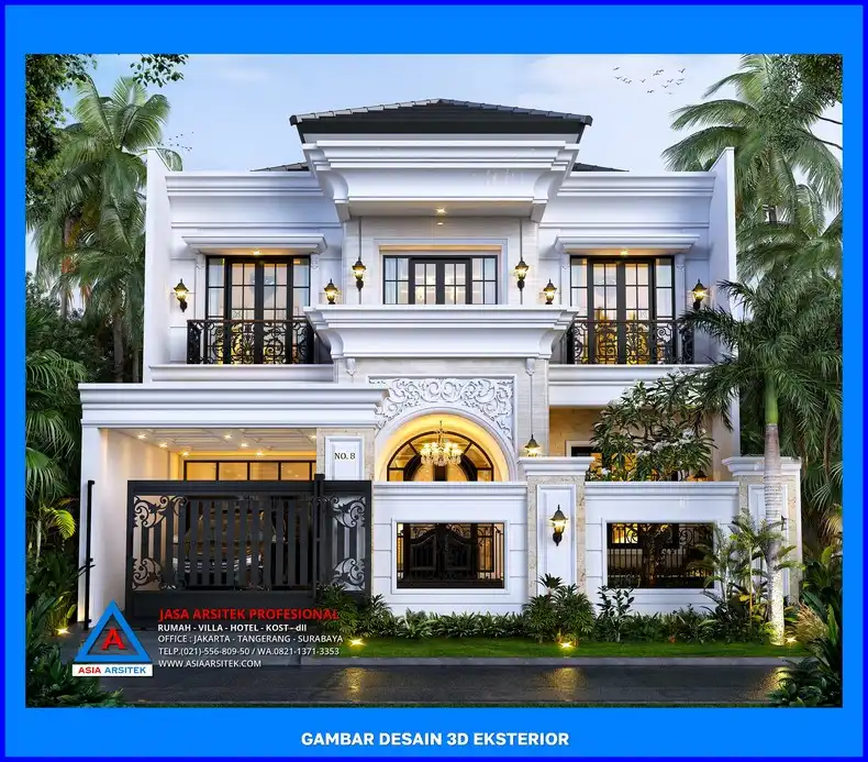 tampak depan oleh Jasa Arsitek Terbaik di Depok, jasa arsitek rumah depok, jasa desain rumah depok, jasa gambar rumah depok