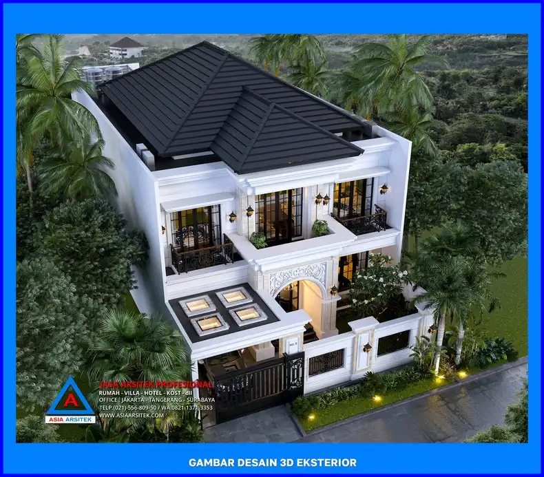 tampak atas oleh Jasa Arsitek Terbaik di Depok, jasa arsitek rumah depok, jasa desain rumah depok, jasa gambar rumah depok