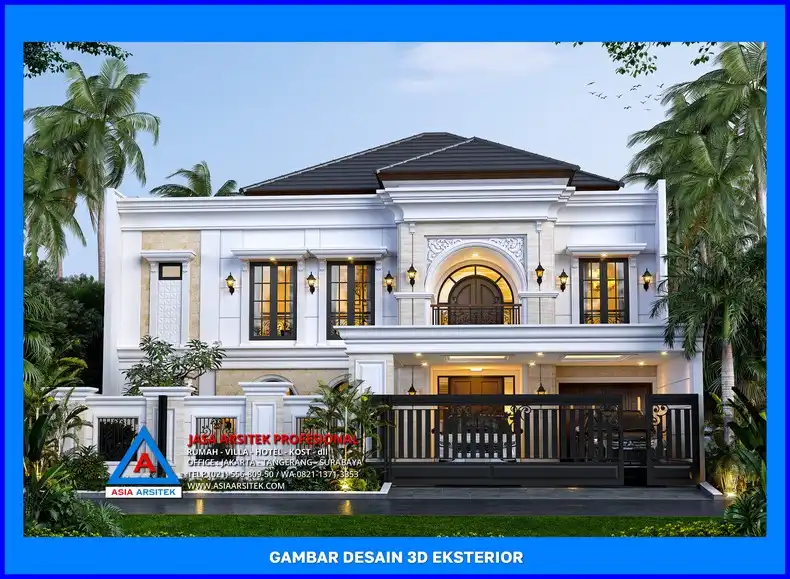 tampak depan rumah oleh Jasa Desain Interior Rumah di Depok, jasa arsitek rumah depok, jasa desain rumah depok, jasa gambar rumah depok