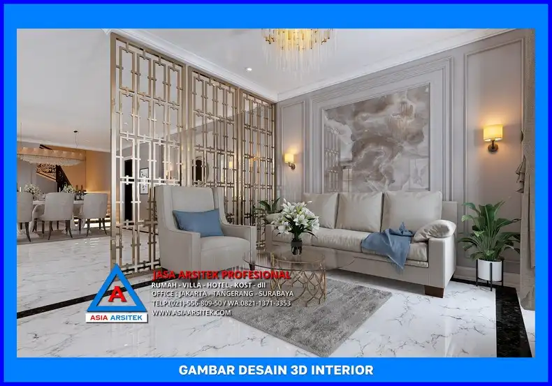 ruang tamu oleh Jasa Desain Interior Rumah di Depok, jasa arsitek rumah depok, jasa desain rumah depok, jasa gambar rumah depok