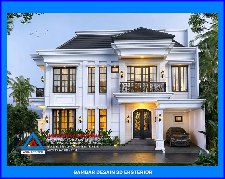 tampak depan tanpa pagar oleh Jasa Desain Rumah Berkualitas di Depok, jasa arsitek rumah depok, jasa desain rumah depok, jasa gambar rumah depok