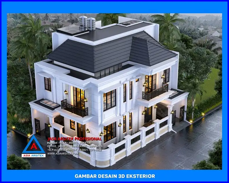 tampak atas oleh Jasa Desain Rumah Berkualitas di Depok, jasa arsitek rumah depok, jasa desain rumah depok, jasa gambar rumah depok