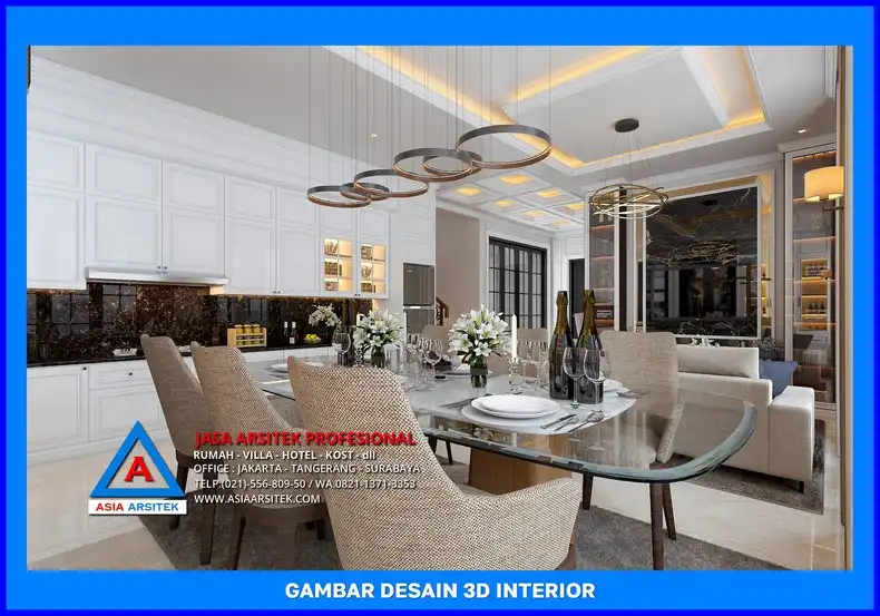 ruang makan oleh Jasa Desain Rumah Berkualitas di Depok, jasa arsitek rumah depok, jasa desain rumah depok, jasa gambar rumah depok