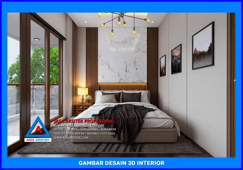 ruang tidur oleh Jasa Desain Rumah Custom di Depok, jasa arsitek rumah depok, jasa desain rumah depok, jasa gambar rumah depok