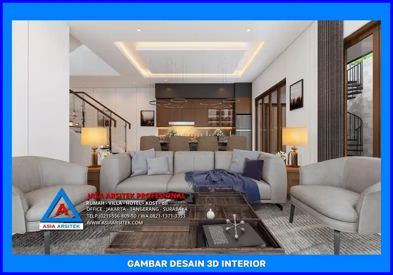 ruang bersama oleh Jasa Desain Rumah Custom di Depok, jasa arsitek rumah depok, jasa desain rumah depok, jasa gambar rumah depok