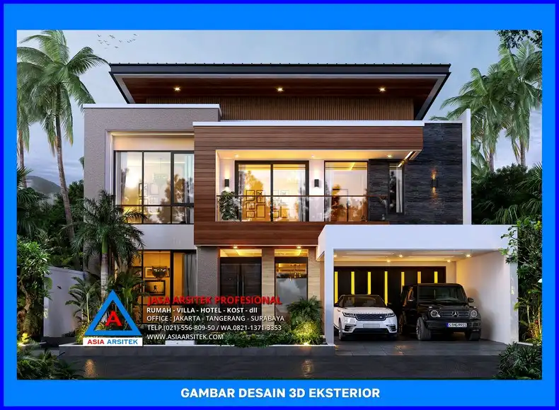 fasad depan rumah oleh Jasa Desain Rumah Minimalis Depok, jasa arsitek rumah depok, jasa desain rumah depok, jasa gambar rumah depok
