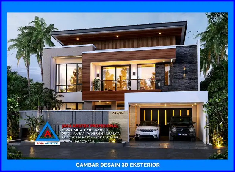 bagian depan rumah oleh Jasa Desain Rumah Minimalis Depok, jasa arsitek rumah depok, jasa desain rumah depok, jasa gambar rumah depok