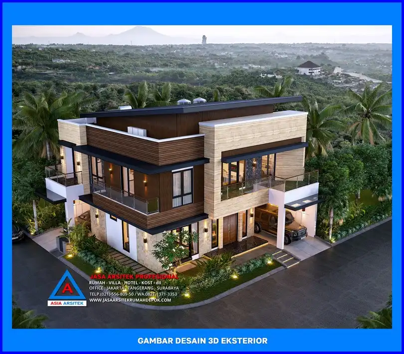 tampak atas oleh Jasa Desain Rumah di Cilangkap Depok, jasa arsitek rumah depok, jasa desain rumah depok, jasa gambar rumah depok