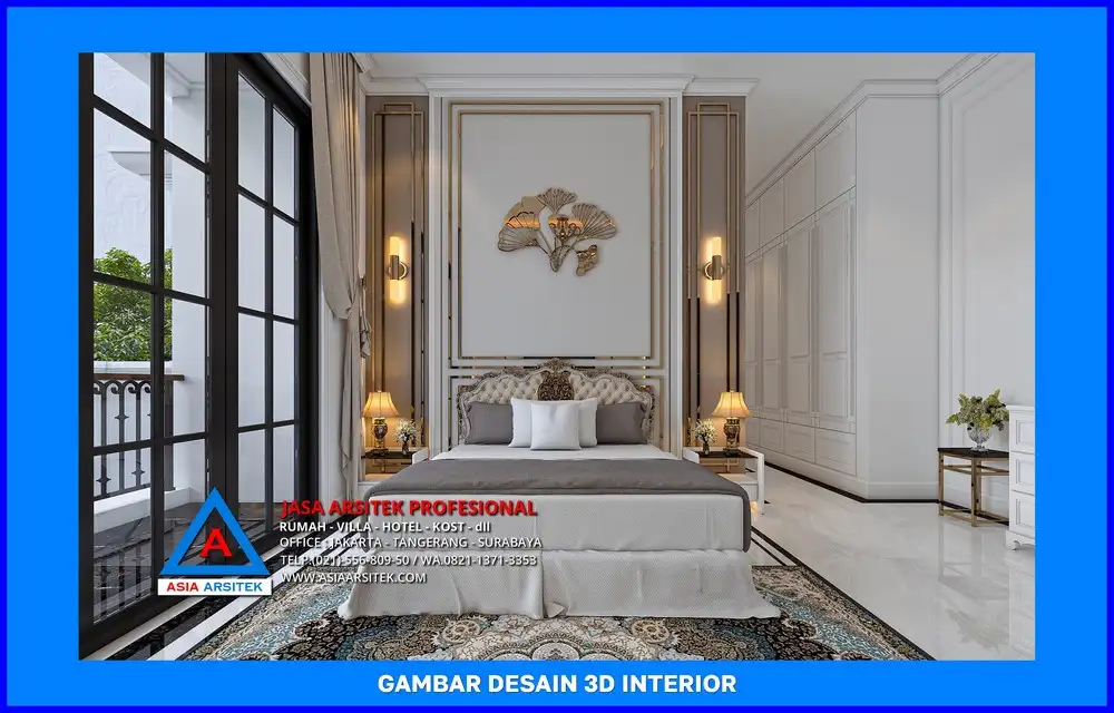 desain kamar tidur oleh Jasa Desain Rumah di Cipayung Jaya Depok