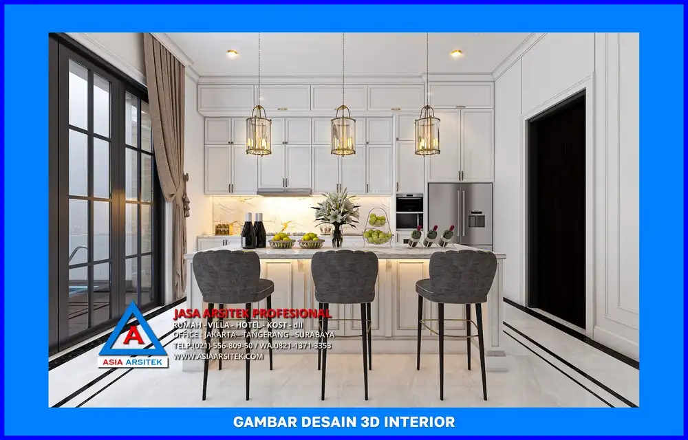 desain area pantry oleh Jasa Desain Rumah di Cipayung Jaya Depok