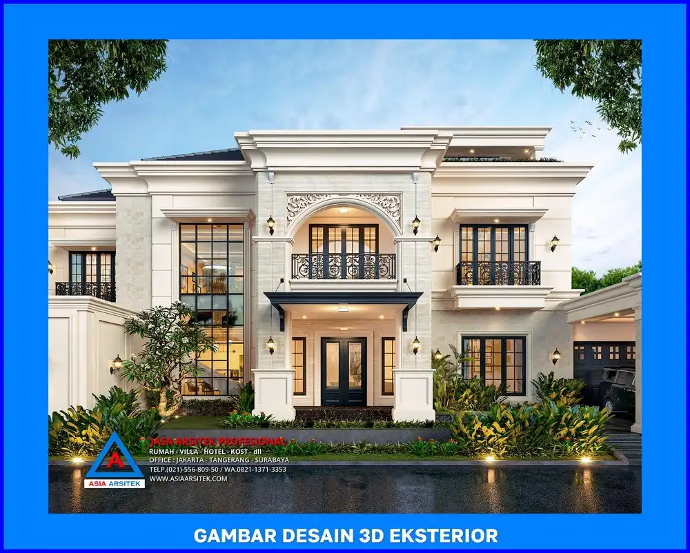 tampak depan rumah oleh Jasa Desain Rumah di Cisalak Pasar Depok, jasa arsitek rumah depok, jasa desain rumah depok, jasa gambar rumah depok