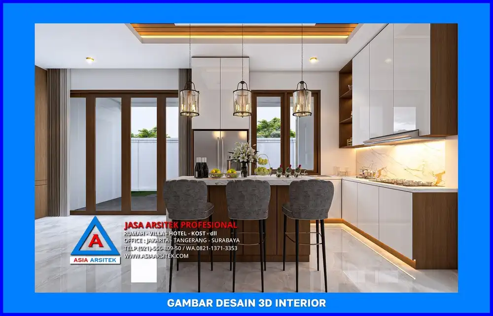 ruang pantry oleh Jasa Desain Rumah di Curug Depok, jasa arsitek rumah depok, jasa desain rumah depok, jasa gambar rumah depok