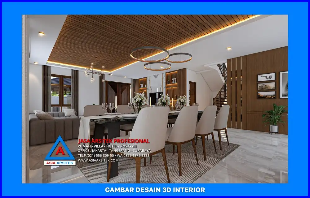 ruang makan oleh Jasa Desain Rumah di Curug Depok, jasa arsitek rumah depok, jasa desain rumah depok, jasa gambar rumah depok