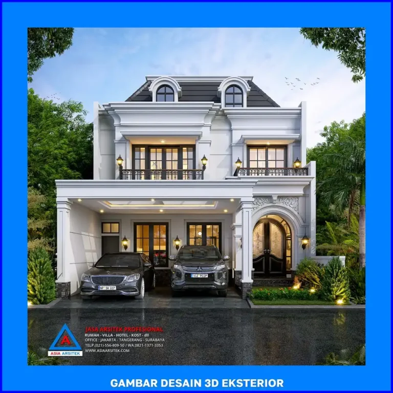 tampak depan oleh Jasa Desain Rumah di Duren Seribu Depok, jasa arsitek rumah depok, jasa desain rumah depok, jasa gambar rumah depok