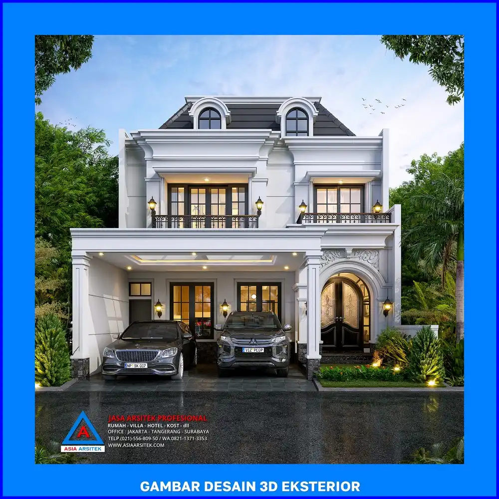 tampak depan oleh Jasa Desain Rumah di Duren Seribu Depok, jasa arsitek rumah depok, jasa desain rumah depok, jasa gambar rumah depok