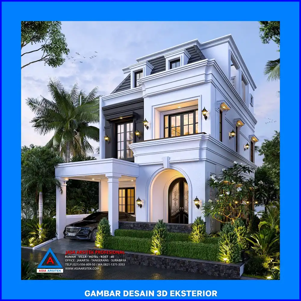 depan kanan oleh Jasa Desain Rumah di Grogol Depok, jasa arsitek rumah depok, jasa desain rumah depok, jasa gambar rumah depok