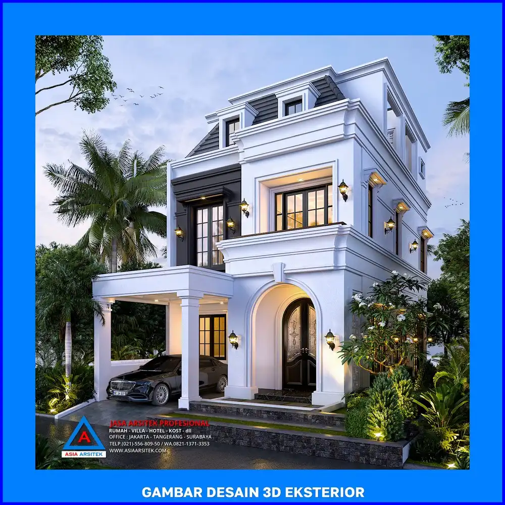 depan tanpa pagar oleh Jasa Desain Rumah di Grogol Depok, jasa arsitek rumah depok, jasa desain rumah depok, jasa gambar rumah depok