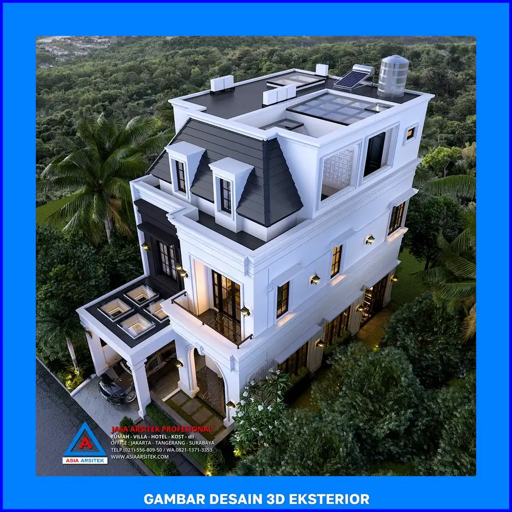 tampak atas oleh Jasa Desain Rumah di Grogol Depok, jasa arsitek rumah depok, jasa desain rumah depok, jasa gambar rumah depok