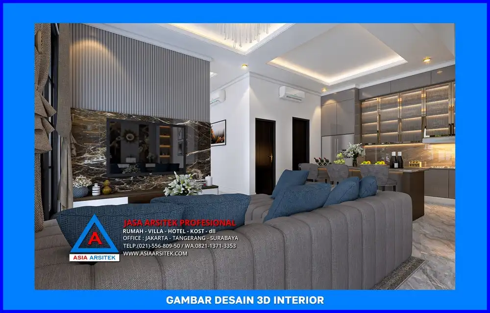 ruang keluarga oleh Jasa Desain Rumah di Grogol Depok, jasa arsitek rumah depok, jasa desain rumah depok, jasa gambar rumah depok