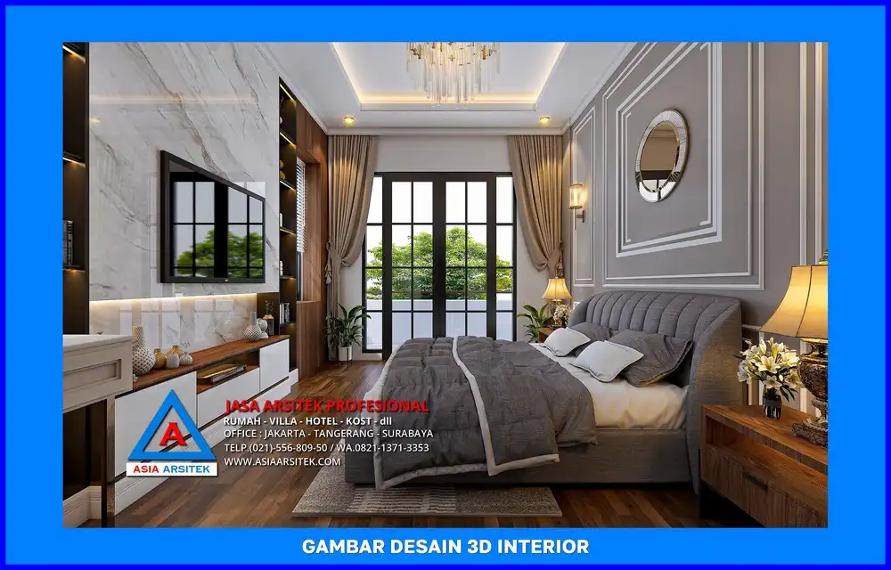 kamar tidur oleh Jasa Desain Rumah di Grogol Depok, jasa arsitek rumah depok, jasa desain rumah depok, jasa gambar rumah depok