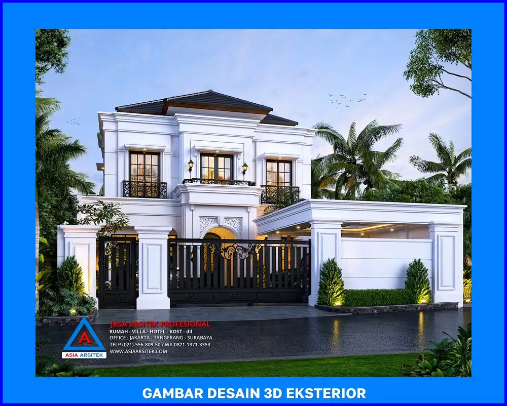tampak depan oleh Jasa Desain Rumah di Harjamukti Depok, jasa arsitek rumah depok, jasa desain rumah depok, jasa gambar rumah depok