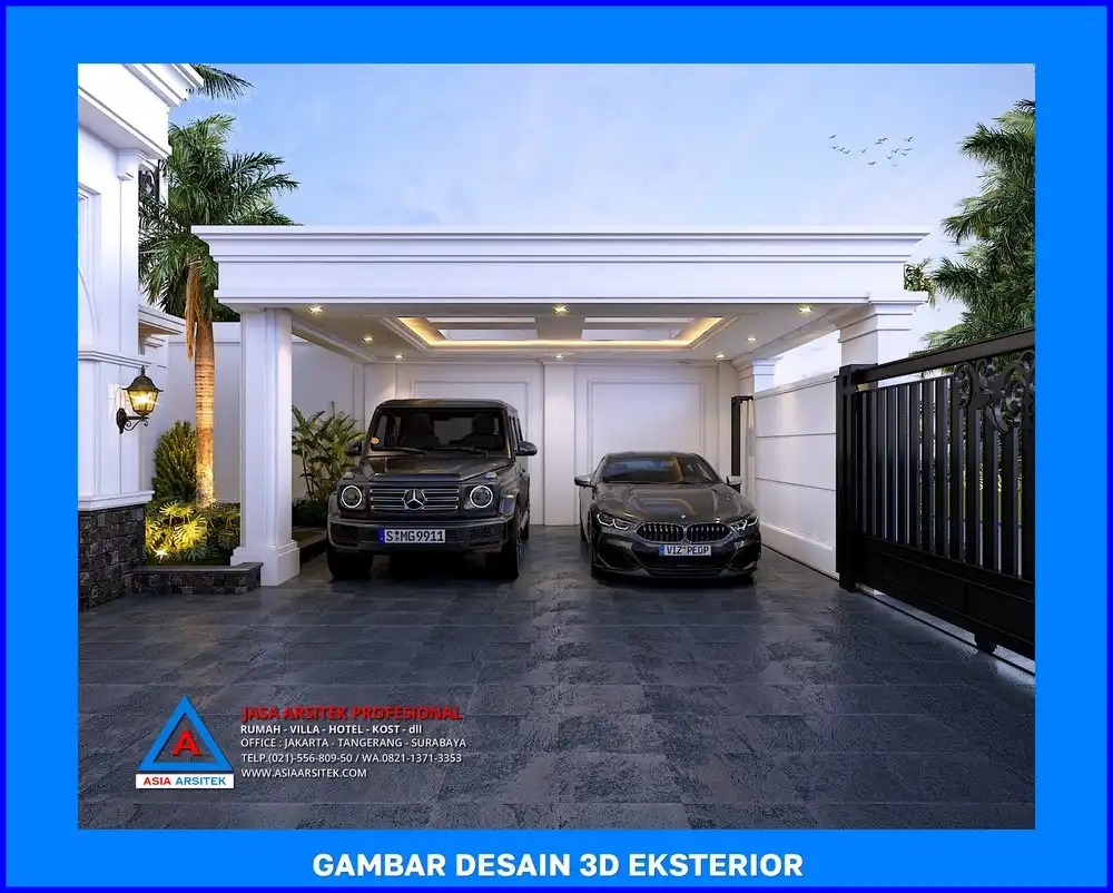 carport oleh Jasa Desain Rumah di Harjamukti Depok, jasa arsitek rumah depok, jasa desain rumah depok, jasa gambar rumah depok