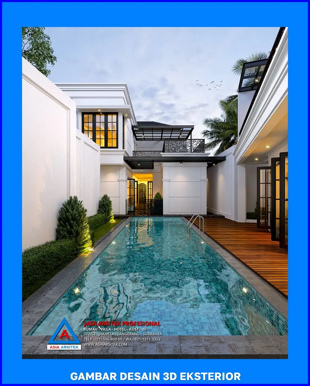 kolam renang oleh Jasa Desain Rumah di Harjamukti Depok, jasa arsitek rumah depok, jasa desain rumah depok, jasa gambar rumah depok