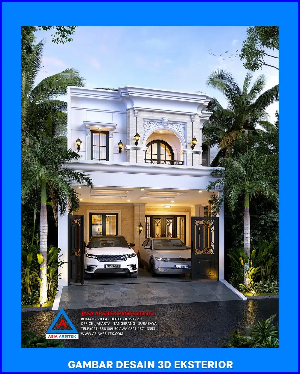 tampak depan oleh Jasa Desain Rumah di Jatijajar Depok, jasa arsitek rumah depok, jasa desain rumah depok, jasa gambar rumah depok