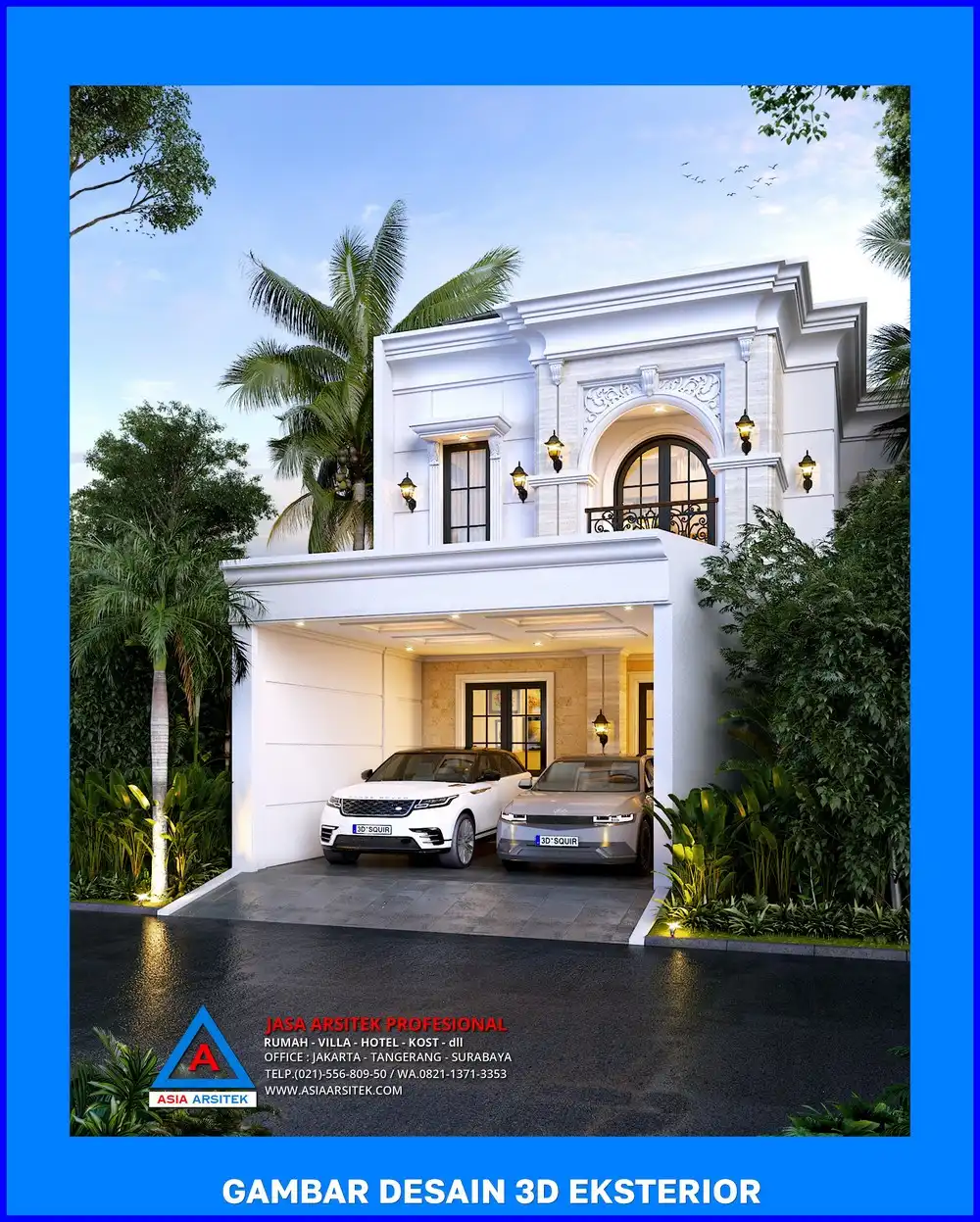 fasad depan oleh Jasa Desain Rumah di Jatijajar Depok, jasa arsitek rumah depok, jasa desain rumah depok, jasa gambar rumah depok