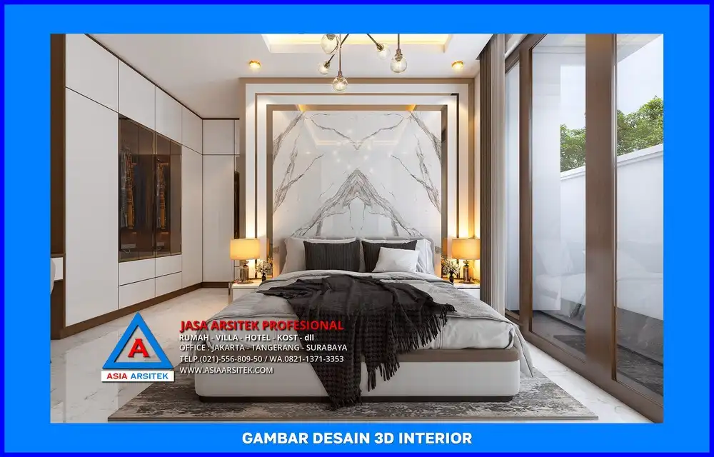 kamar tidur oleh Jasa Desain Rumah di Jatimulya Depok, jasa arsitek rumah depok, jasa desain rumah depok, jasa gambar rumah depok