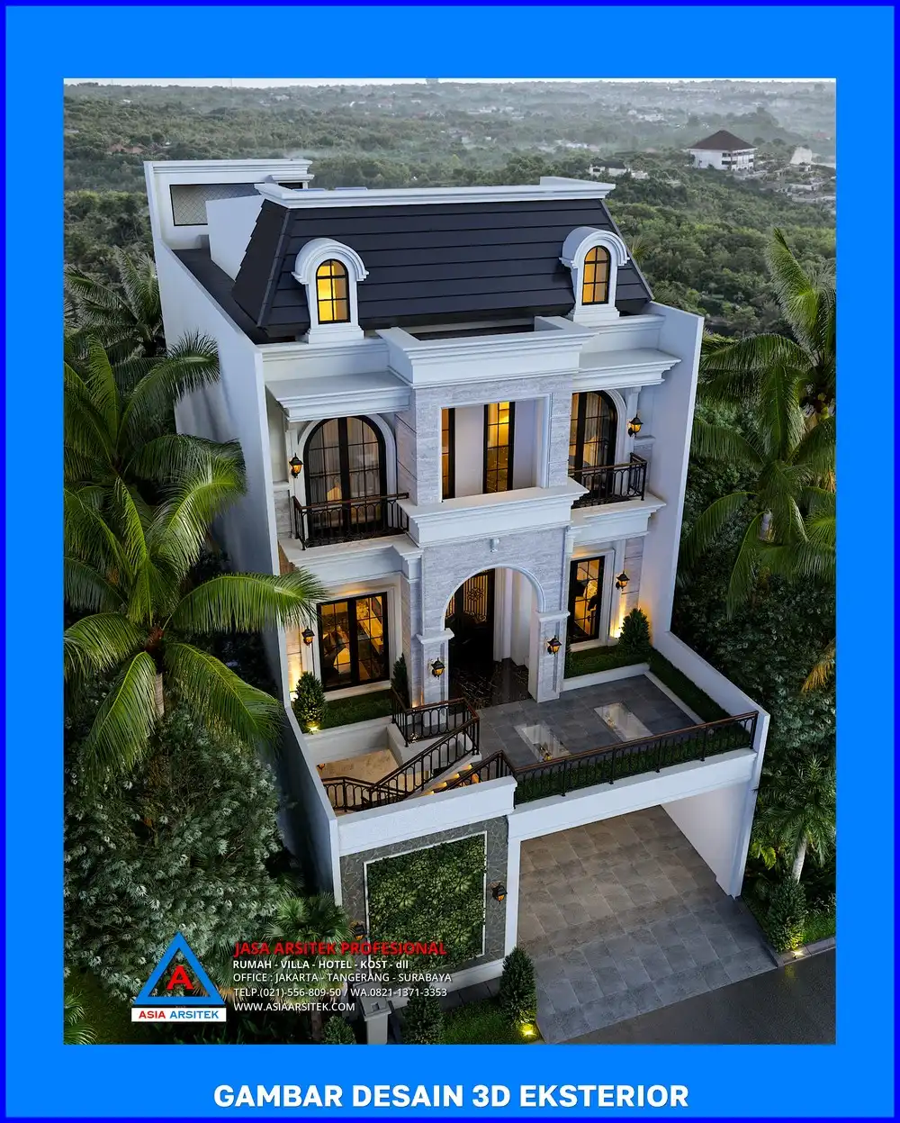 tampak atas oleh Jasa Desain Rumah di Kedaung Depok, jasa arsitek rumah depok, jasa desain rumah depok, jasa gambar rumah depok