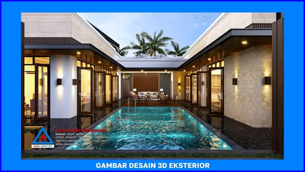 kolam renang oleh Jasa Desain Rumah di Leuwinanggung Depok, jasa arsitek rumah depok, jasa desain rumah depok, jasa gambar rumah depok