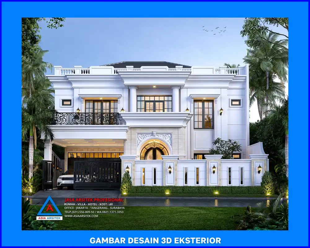 tampak depan oleh Jasa Desain Rumah di Limo Depok, jasa arsitek rumah depok, jasa desain rumah depok, jasa gambar rumah depok