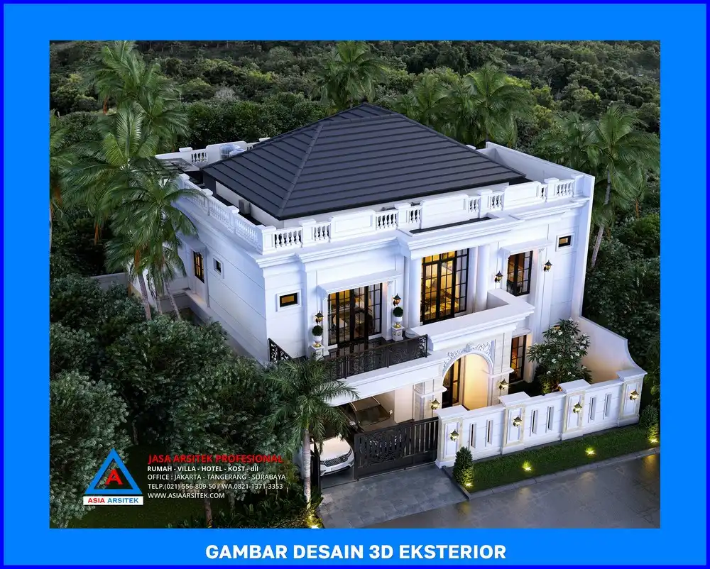 tampak atas oleh Jasa Desain Rumah di Limo Depok, jasa arsitek rumah depok, jasa desain rumah depok, jasa gambar rumah depok