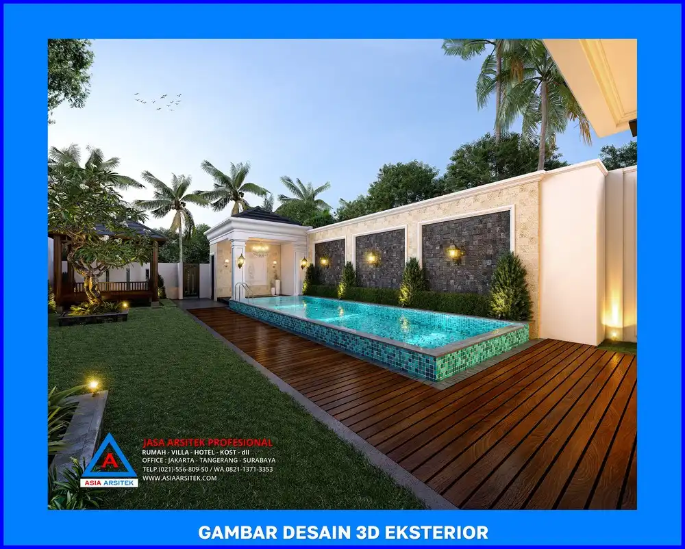 kolam renang oleh Jasa Desain Rumah di Limo Depok, jasa arsitek rumah depok, jasa desain rumah depok, jasa gambar rumah depok
