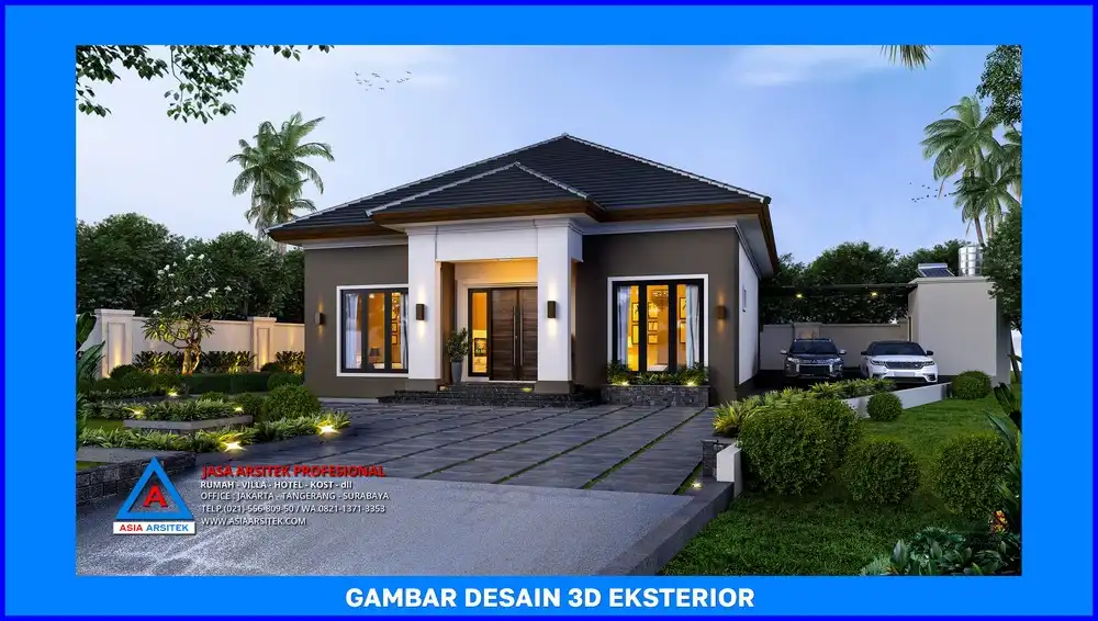 tampak depan oleh Jasa Desain Rumah di Mampang Depok, jasa arsitek rumah depok, jasa desain rumah depok, jasa gambar rumah depok