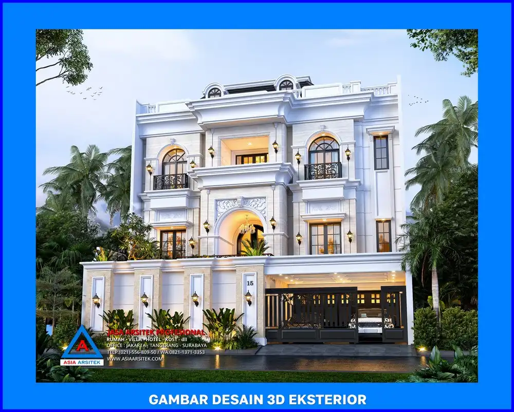 fasad oleh Jasa Desain Rumah di Mekarjaya Depok, jasa arsitek rumah depok, jasa desain rumah depok, jasa gambar rumah depok